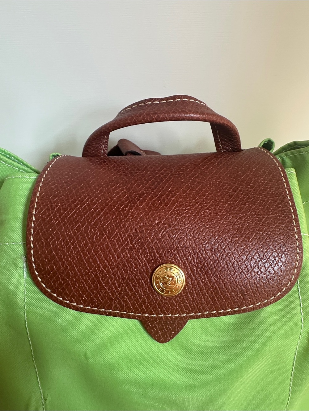 Lime green longchamp backpack - Picture 2 of 14